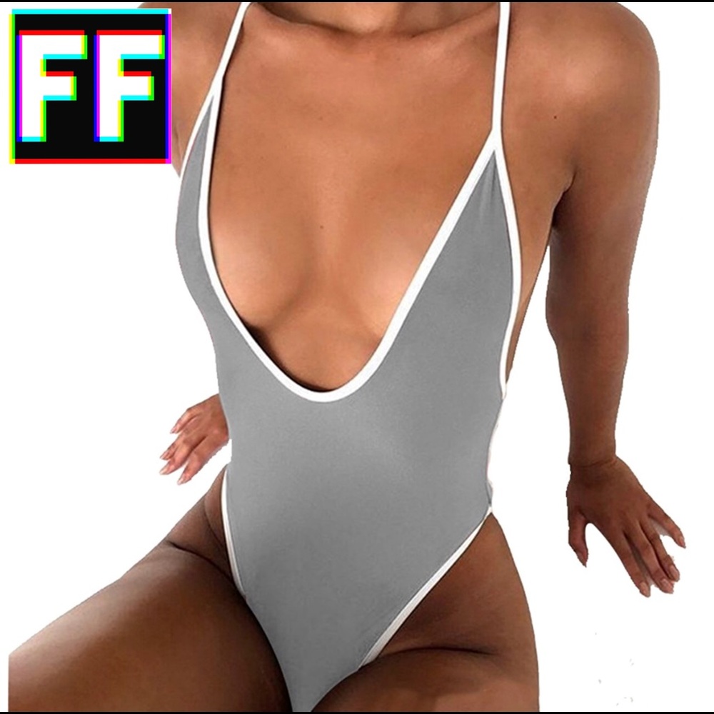 Deep V Thong Monokini - Picture 5 of 8